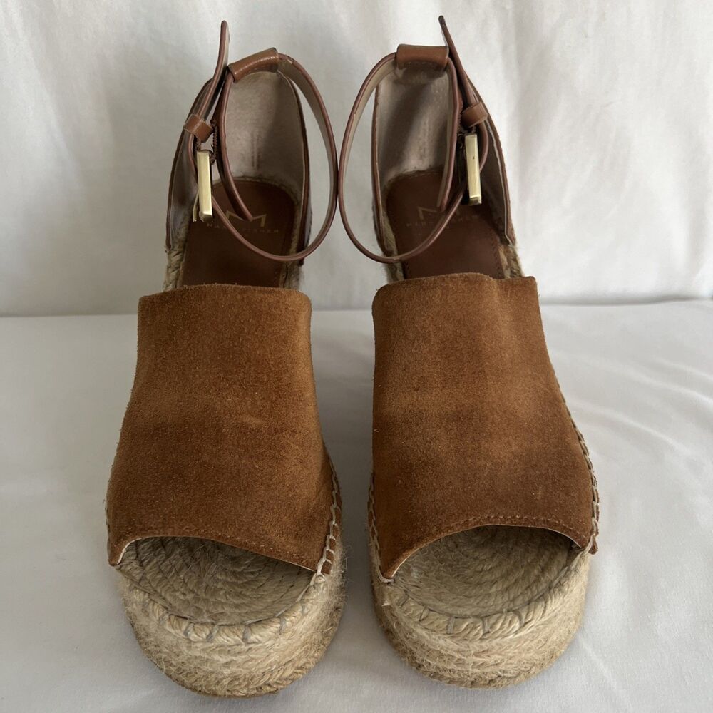 Marc Fisher Camel Tan Platform Espadrilles Wedges… - image 1